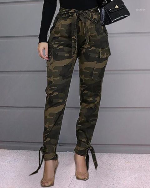 women's pants & capris tied high waist camouflage casual women drawstring pockets design pencil long pants1, Black;white
women's pants & capris tied high waist camouflage casual women drawstring pockets design pencil long pants1, Black;white