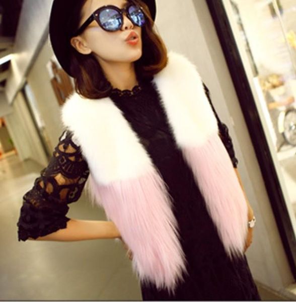 2019 vetement winter women's coat faux fur vest patchwork mongolia sheep vest oversize fur coat furry short overcoat aw1481, Black
2019 vetement winter women's coat faux fur vest patchwork mongolia sheep vest oversize fur coat furry short overcoat aw1481, Black