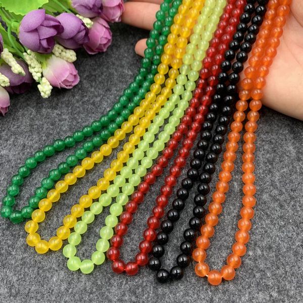 charms 8 colors natural stone beads short chain strand necklace for women 39cm jades crystal round necklaces collar jewelry b234, Golden;silver
charms 8 colors natural stone beads short chain strand necklace for women 39cm jades crystal round necklaces collar jewelry b234, Golden;silver