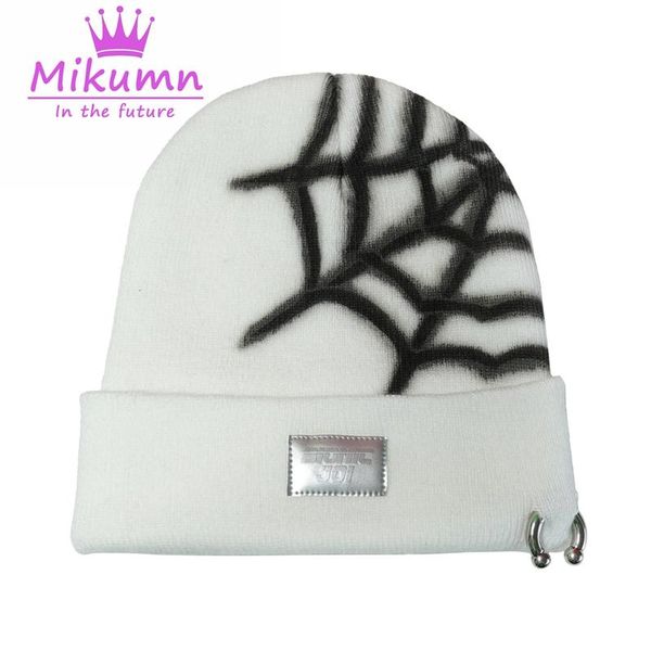 harajuku gothic punk rock black white spider web graffiti knitted beanies hat women girls streetwear, Blue;gray
harajuku gothic punk rock black white spider web graffiti knitted beanies hat women girls streetwear, Blue;gray