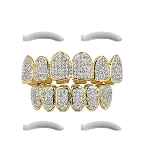 24k gold plated hip hop grillz and bottom grills for mouth teeth 2 extra molding jllqbv bdecoat, Black
24k gold plated hip hop grillz and bottom grills for mouth teeth 2 extra molding jllqbv bdecoat, Black