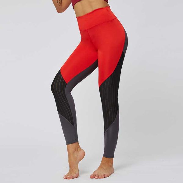 yoga outfits contrasting color fitness jogging pants tight fitting high waist quick drying and breathable, White;red
yoga outfits contrasting color fitness jogging pants tight fitting high waist quick drying and breathable, White;red