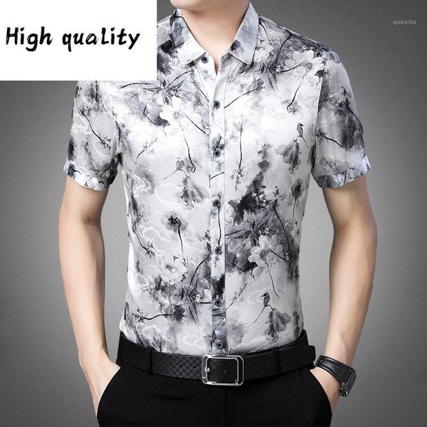 real men for silk mens dress shirts 2020 summer printing shirt short sleeve casual turn-down collar js577991, White;black
real men for silk mens dress shirts 2020 summer printing shirt short sleeve casual turn-down collar js577991, White;black