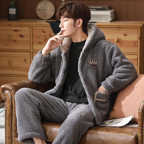 pajamas men's coral fleece autumn and winter plus fleece cartoon lamb flannel home service suit winter can be worn outside 2020, Black;brown
pajamas men's coral fleece autumn and winter plus fleece cartoon lamb flannel home service suit winter can be worn outside 2020, Black;brown