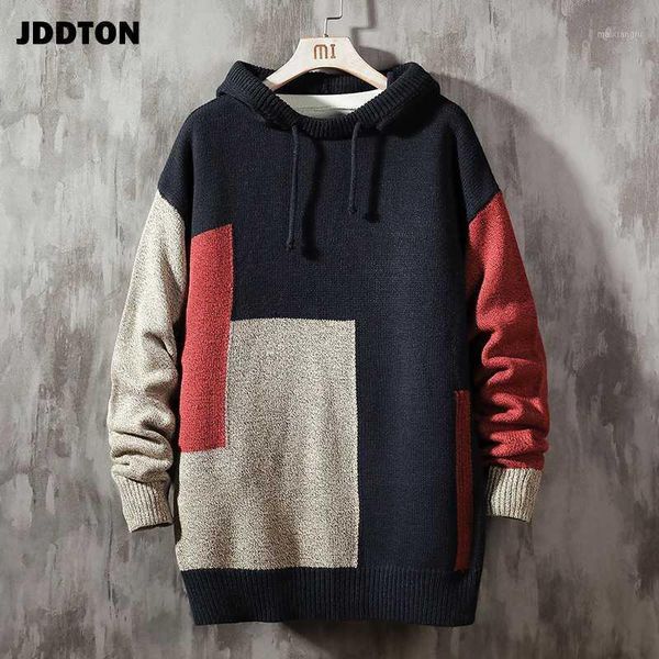 jddton winter men's knitted hooded sweater harajuku casual hip hop japanese style fashion brand patch pullover streetwear je5341, White;black
jddton winter men's knitted hooded sweater harajuku casual hip hop japanese style fashion brand patch pullover streetwear je5341, White;black