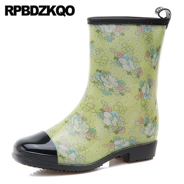 rainboots flower printed rubber chunky yellow slip on casual rain mid calf designer shoes women luxury 2020 low heel pvc boots, Black
rainboots flower printed rubber chunky yellow slip on casual rain mid calf designer shoes women luxury 2020 low heel pvc boots, Black