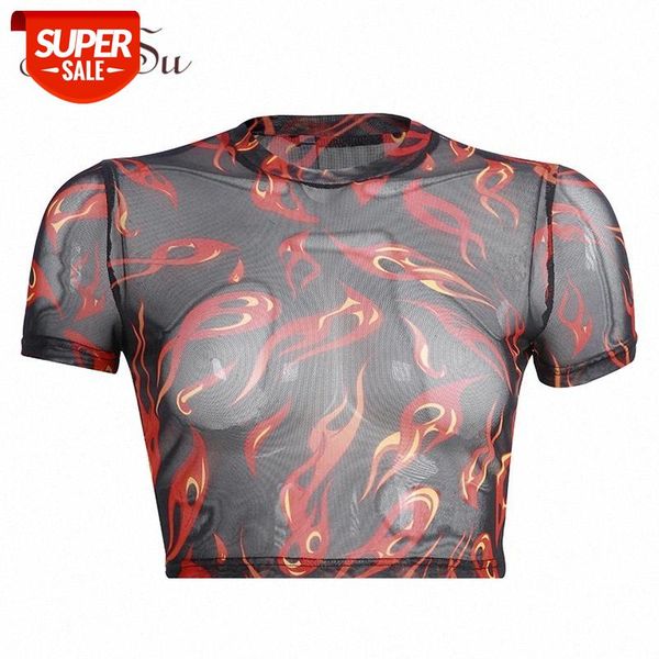 artsu flame printed tshirt red crop transparent mesh short sleeve funny tshirts women summer harajuku asts20779 #ep5n, White
artsu flame printed tshirt red crop transparent mesh short sleeve funny tshirts women summer harajuku asts20779 #ep5n, White