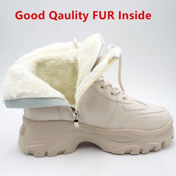 rasmeup leather women's chunky boots winter thick fur warm women platform sneakers fashion combat boot woman martin shoes y200115, Black
rasmeup leather women's chunky boots winter thick fur warm women platform sneakers fashion combat boot woman martin shoes y200115, Black