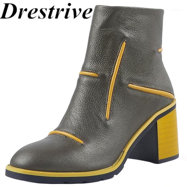 drestrive 2021 new arrival winter shoes woman cow leather round toe thick heels zipper black women ankle boots mixed colors1
drestrive 2021 new arrival winter shoes woman cow leather round toe thick heels zipper black women ankle boots mixed colors1