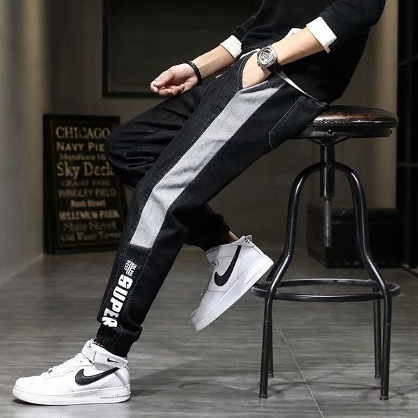 tooling jeans men's spring autumn 2021 new pants casual loose trend hip hop elastic legged capris, Blue
tooling jeans men's spring autumn 2021 new pants casual loose trend hip hop elastic legged capris, Blue