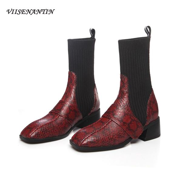 новая европейская американская личность площади toe короткие сапоги дикий knit sleeve толстый каблук сапоги середины пятки упругие лодыжки н, Black
новая европейская американская личность площади toe короткие сапоги дикий knit sleeve толстый каблук сапоги середины пятки упругие лодыжки н, Black