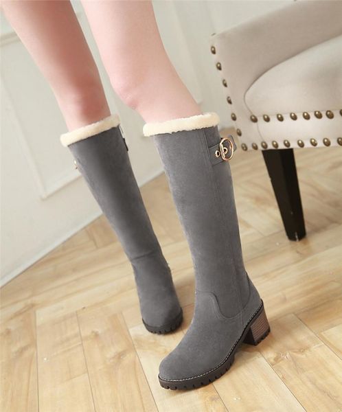 dilalula 2020 size 43 knee high boots women round toe warm snow boots 6cm high heels black grey winter shoes female
dilalula 2020 size 43 knee high boots women round toe warm snow boots 6cm high heels black grey winter shoes female