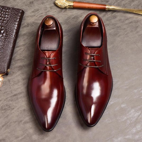mens luxury shoes formal dress derby shoes genuine leather lace up office business party wedding pointed toe a125, Black
mens luxury shoes formal dress derby shoes genuine leather lace up office business party wedding pointed toe a125, Black