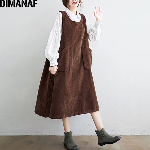 casual dresses dimanaf plus size women dress vinatge vestidos sleeveless corduroy female lady loose solid pockets winter autumn, Black;gray
casual dresses dimanaf plus size women dress vinatge vestidos sleeveless corduroy female lady loose solid pockets winter autumn, Black;gray