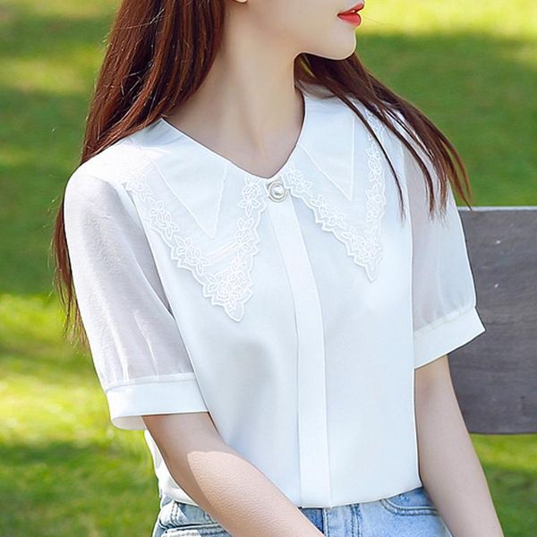 blouse women 2021 women blouses v-neck chiffon blouse shirt short sleeve white shirts blusas d321
blouse women 2021 women blouses v-neck chiffon blouse shirt short sleeve white shirts blusas d321