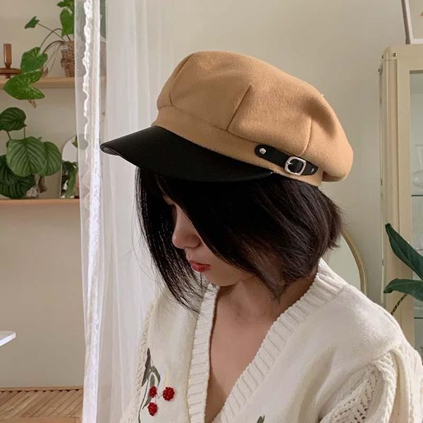 fashion beret hats for women autumn winter octagonal cap stylish artist painter hats wool cotton blend black grey beret hat, Blue;gray
fashion beret hats for women autumn winter octagonal cap stylish artist painter hats wool cotton blend black grey beret hat, Blue;gray