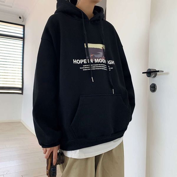 cotton autumn new and plush winter thickened hooded men's printing fashion brand student's clothes sweater coat for men, Gray
cotton autumn new and plush winter thickened hooded men's printing fashion brand student's clothes sweater coat for men, Gray