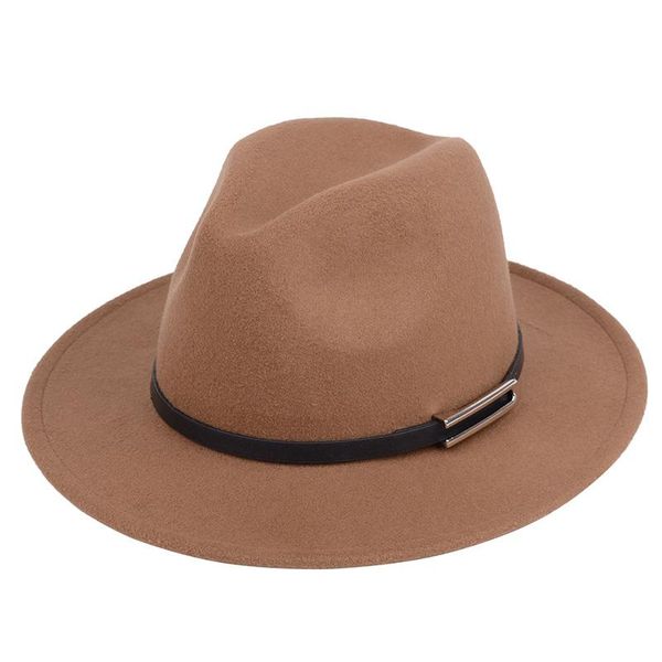 2021 new women wool fedoras with metal ring wide brim panama hat winter warm jazz caps elegant lady hat sombrero, Blue;gray
2021 new women wool fedoras with metal ring wide brim panama hat winter warm jazz caps elegant lady hat sombrero, Blue;gray