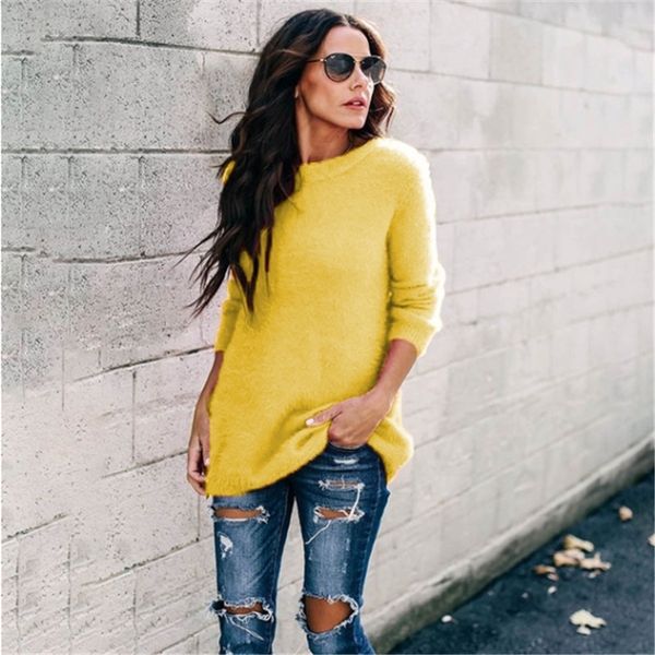 vintage yellow sweater women pullover pull femme cashmere winter warm female loose long sleeve fashion casual women's clothing y200720, White;black
vintage yellow sweater women pullover pull femme cashmere winter warm female loose long sleeve fashion casual women's clothing y200720, White;black