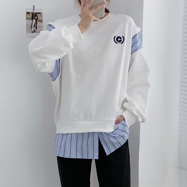 aas0i korean single autumn and color winter round neck striped sweaterlong embroidered letters contrast new sweater stitching sleeve sweater, Black
aas0i korean single autumn and color winter round neck striped sweaterlong embroidered letters contrast new sweater stitching sleeve sweater, Black