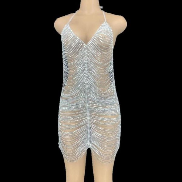 stage wear shining fake rhinestone chains halter backless short dress black birthday celebrate party bar club dance hollow outfit, Black;red
stage wear shining fake rhinestone chains halter backless short dress black birthday celebrate party bar club dance hollow outfit, Black;red