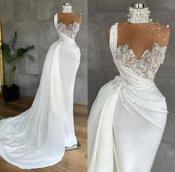 sheer mesh satin mermaid 2022 long prom dresses new high neck beaded pearls lace ruched formal sweep train party evening gowns bc10204, Black
sheer mesh satin mermaid 2022 long prom dresses new high neck beaded pearls lace ruched formal sweep train party evening gowns bc10204, Black