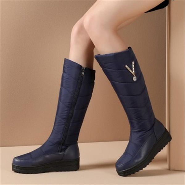 pxelena 2020 russia new thick fur winter snow boots women keep warm crystal zipper flat platform shoes woman knee high boots 44, Black
pxelena 2020 russia new thick fur winter snow boots women keep warm crystal zipper flat platform shoes woman knee high boots 44, Black