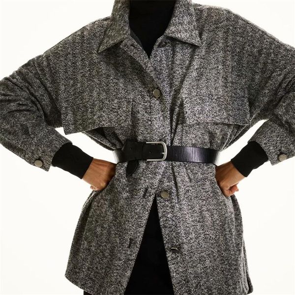 zxqj women 2020 fashion vintage turn down collar long sleeve twill shirt coat female pockets patch casual slim jacket, Black;brown
zxqj women 2020 fashion vintage turn down collar long sleeve twill shirt coat female pockets patch casual slim jacket, Black;brown
