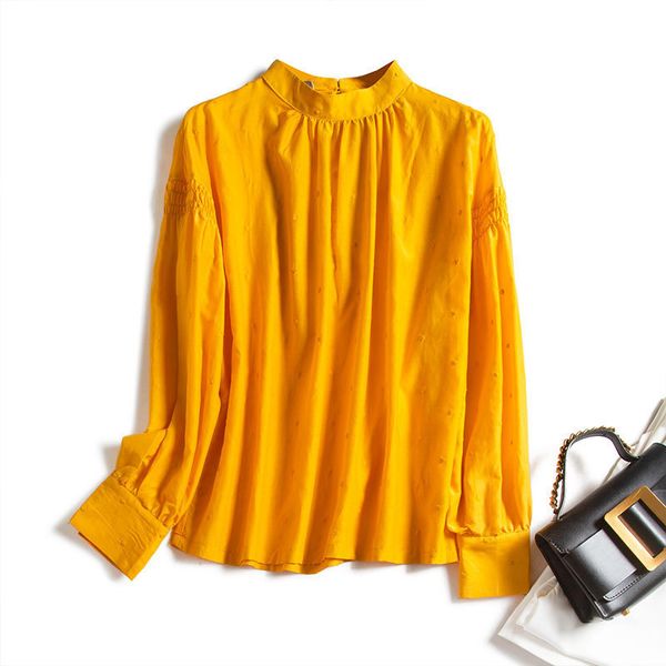 2020 embroidery new heavy yellow retro wave collar point fine lantern sleeve c2739 silk shirt aqc0, White
2020 embroidery new heavy yellow retro wave collar point fine lantern sleeve c2739 silk shirt aqc0, White