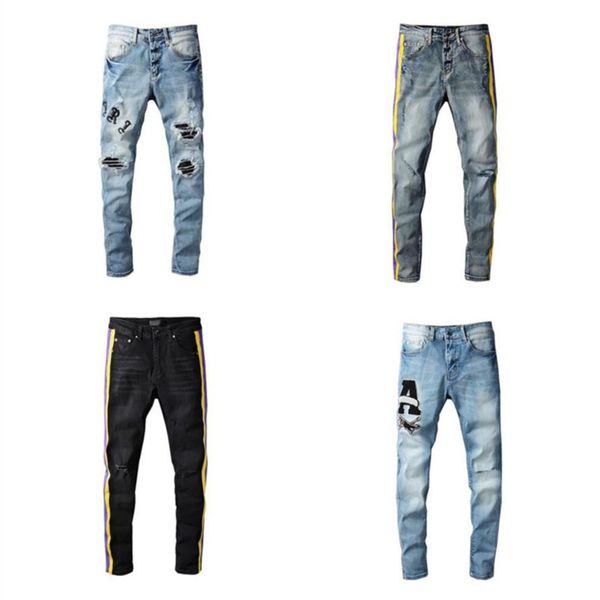 Men's Jeans Classic Hip Hop Stylist Distrsed Ripped Biker Jean trousers Slim Fit Motorcycle Denim multiple choic Contact me for more, Blue
Men's Jeans Classic Hip Hop Stylist Distrsed Ripped Biker Jean trousers Slim Fit Motorcycle Denim multiple choic Contact me for more, Blue