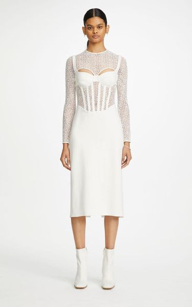 2020 winter long sleeve black white lace midi women bandage dress designer fashion evening party dress vestido, Black;gray
2020 winter long sleeve black white lace midi women bandage dress designer fashion evening party dress vestido, Black;gray