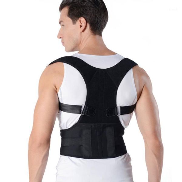 back support posture corrector belt adjustable magnetic therapy brace shoulder for men women1, Black;blue
back support posture corrector belt adjustable magnetic therapy brace shoulder for men women1, Black;blue