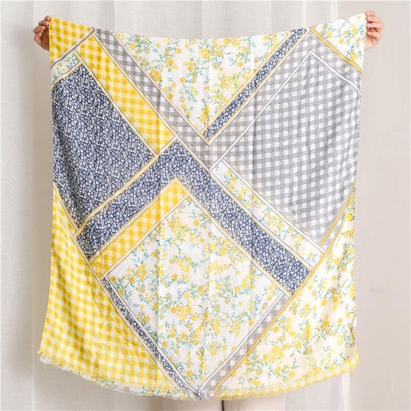 scarves 2021 spring and autumn national style elegant color flower cotton scarf long sunscreen shawl multicolor print beach, Blue;gray
scarves 2021 spring and autumn national style elegant color flower cotton scarf long sunscreen shawl multicolor print beach, Blue;gray