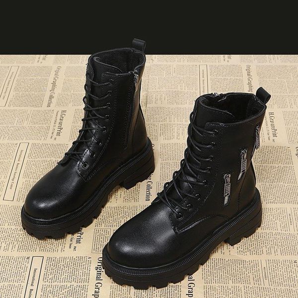 black boots women's leather shoes platform chunky boots lace-up ankle winter autumn zipper shoes m1685
black boots women's leather shoes platform chunky boots lace-up ankle winter autumn zipper shoes m1685