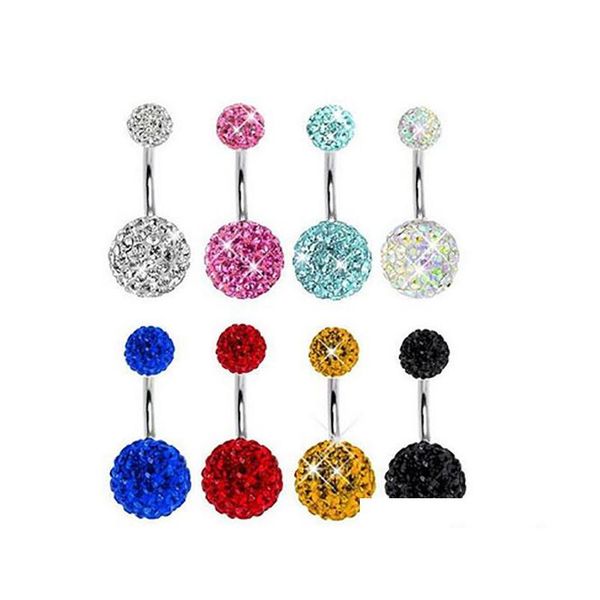 stainless steel crystal ball belly ring navel bell button rings piercing navel piercing jewelry women body jewelry will and sandy 6ddx, Silver 
stainless steel crystal ball belly ring navel bell button rings piercing navel piercing jewelry women body jewelry will and sandy 6ddx, Silver