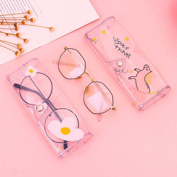 cute cartoon case women transparent pvc glasses box eyeglasses protection holder eyewear accessories easy carry boxes
cute cartoon case women transparent pvc glasses box eyeglasses protection holder eyewear accessories easy carry boxes