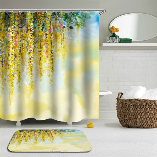 2pc flowers printed shower curtain set bath curtains polyester waterproof cloth shower curtain bathroom non-slip floor mat
2pc flowers printed shower curtain set bath curtains polyester waterproof cloth shower curtain bathroom non-slip floor mat