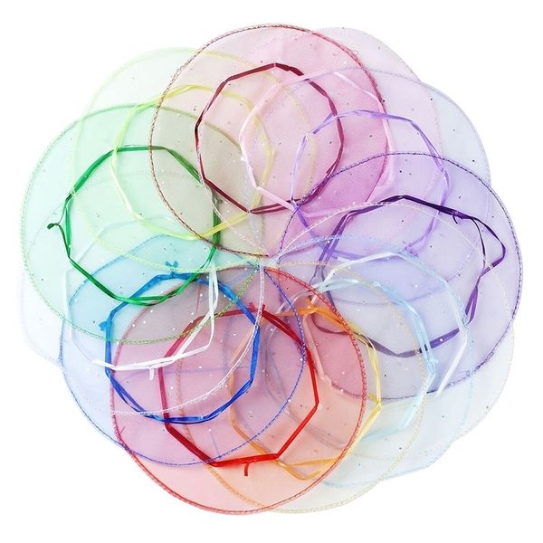 100pcs/lot 26cm diameter gauze yarn round organza bags drawstring pouch wedding birthday christmas candy gift bag sachet pouches t200602, Pink;blue
100pcs/lot 26cm diameter gauze yarn round organza bags drawstring pouch wedding birthday christmas candy gift bag sachet pouches t200602, Pink;blue
