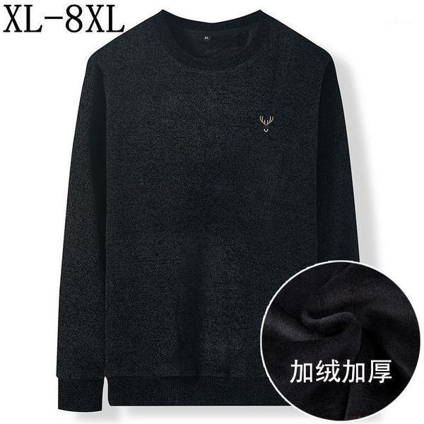8xl 7xl 6xl oversized men sweater new winter thick fleece embroidery men's sweaters soft warm male christmas jumper1, White;black
8xl 7xl 6xl oversized men sweater new winter thick fleece embroidery men's sweaters soft warm male christmas jumper1, White;black