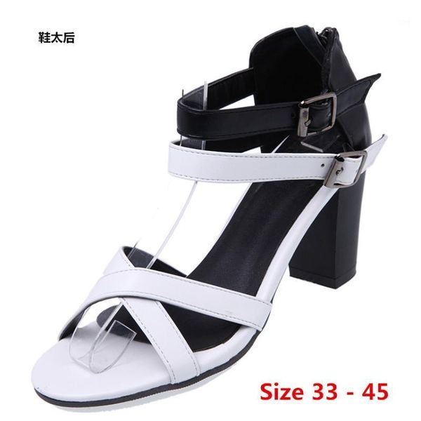 sandals summer pumps gladiator shoes women high heels open toe sandal lady pump small big size 33 - 451, Black
sandals summer pumps gladiator shoes women high heels open toe sandal lady pump small big size 33 - 451, Black