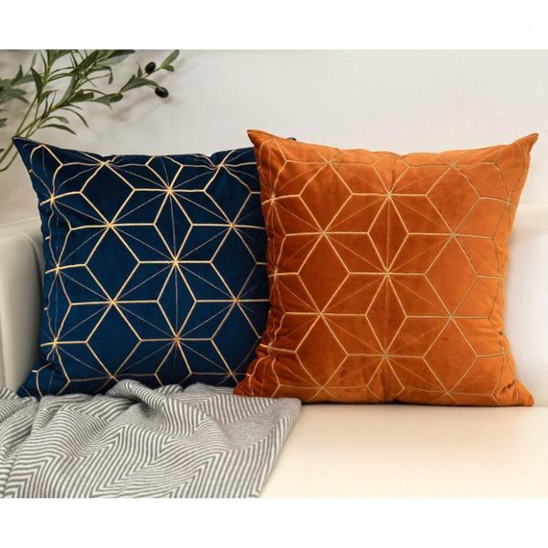 cushion/decorative pillow dunxdeco cushion cover party decorative case modern luxury gold line geometric embroidery sofa chair soft velvet c
cushion/decorative pillow dunxdeco cushion cover party decorative case modern luxury gold line geometric embroidery sofa chair soft velvet c
