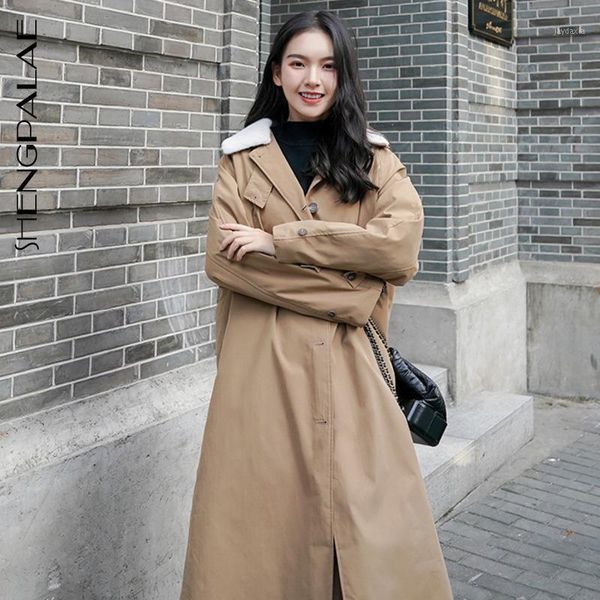 shengpalae 2021 winter fashion warm new women's overcoat khaki mid-length large size simple fur collar cotton-padded zt11901, Black
shengpalae 2021 winter fashion warm new women's overcoat khaki mid-length large size simple fur collar cotton-padded zt11901, Black