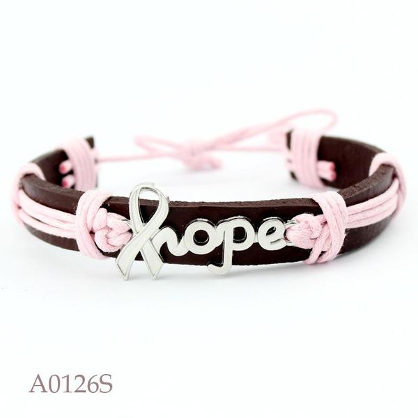 genuine leather bracelet ribbon hope charm braided rope wrap wristband for women men fashion jewelry gift, Golden;silver
genuine leather bracelet ribbon hope charm braided rope wrap wristband for women men fashion jewelry gift, Golden;silver