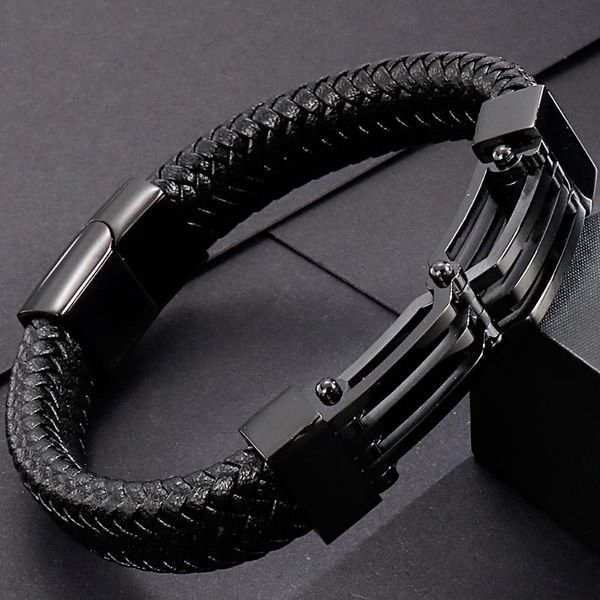 tennis handmade braided leather gold black stainless steel wristbands cowhide wrap bracelets for men with magnetic clasp, Golden;silver
tennis handmade braided leather gold black stainless steel wristbands cowhide wrap bracelets for men with magnetic clasp, Golden;silver