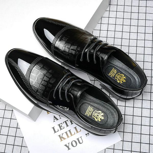 men dress shoes 2020 autumn new business oxford shoes men pointed lace up wedding formal c22-03, Black
men dress shoes 2020 autumn new business oxford shoes men pointed lace up wedding formal c22-03, Black