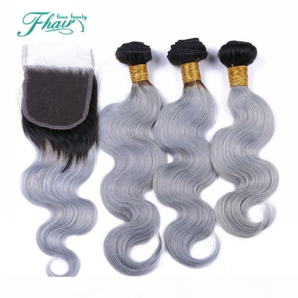 8a 1b grey brazilian ombre hair bundles with silver grey lace closure two tone colored hair weave with closure body wave 4pcs lot, Black
8a 1b grey brazilian ombre hair bundles with silver grey lace closure two tone colored hair weave with closure body wave 4pcs lot, Black