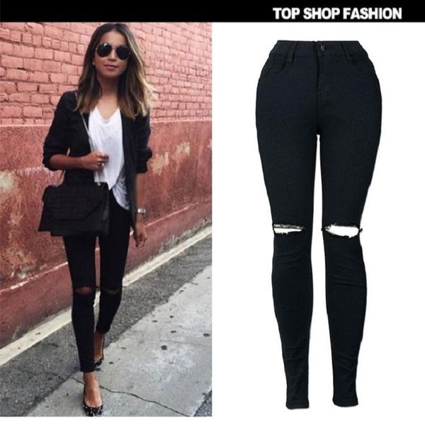 women's jeans jean femme 2021 noir thin spijkerbroeken dames ripped black women pants high waist slim fit woman, Blue
women's jeans jean femme 2021 noir thin spijkerbroeken dames ripped black women pants high waist slim fit woman, Blue
