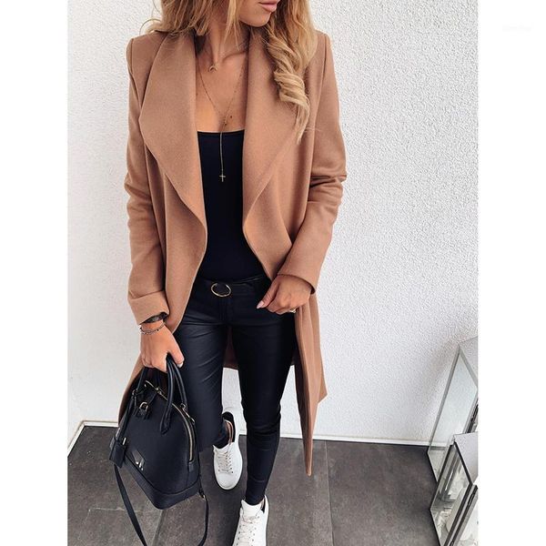 plus size s-3xl women autumn winter solid coat streetwear bandage long sleeve woolen coat ladies casual slim thick outwear1, Black
plus size s-3xl women autumn winter solid coat streetwear bandage long sleeve woolen coat ladies casual slim thick outwear1, Black