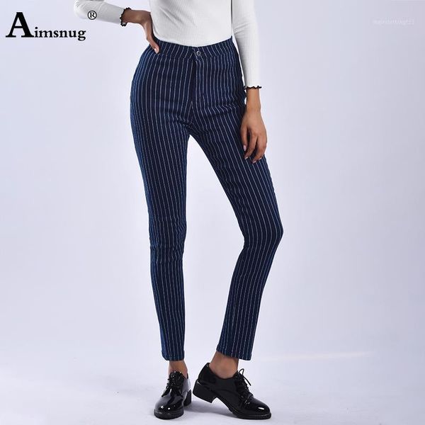 women's jeans aimsnug fashion streetwear striped blue high waist denim pants 2021 autumn winter women's trousers female pencil pan
women's jeans aimsnug fashion streetwear striped blue high waist denim pants 2021 autumn winter women's trousers female pencil pan