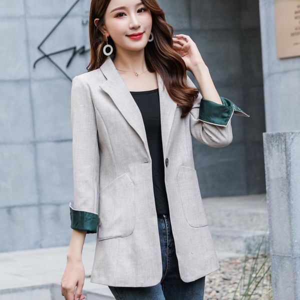 spring autumn new long-sleeved loose casual korean fashion suit jacket female plus size coat, White;black
spring autumn new long-sleeved loose casual korean fashion suit jacket female plus size coat, White;black